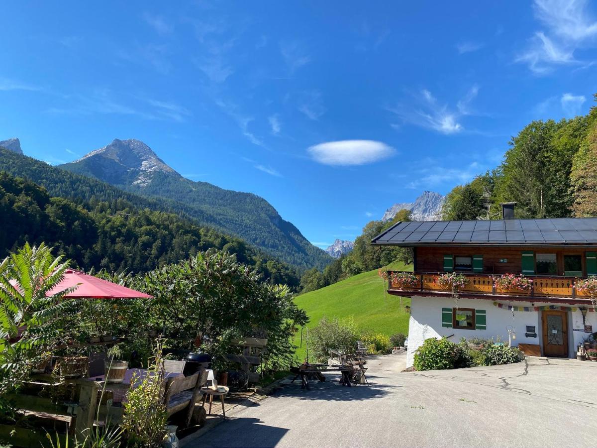 Alpenferienwohnungen Wiesenlehen Berchtesgaden Buitenkant foto